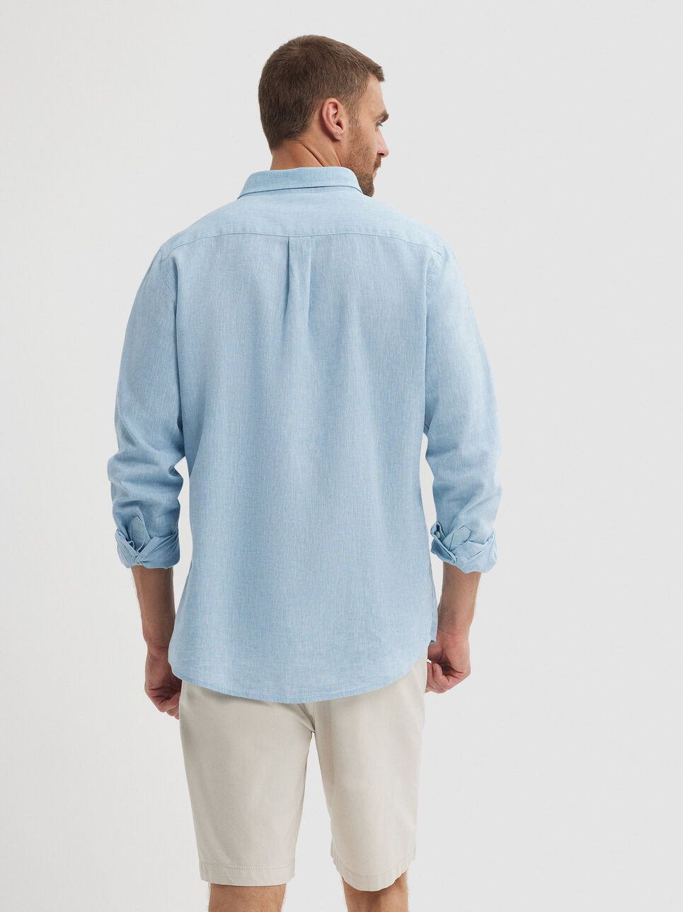 CAMISA LINO C. BOTON