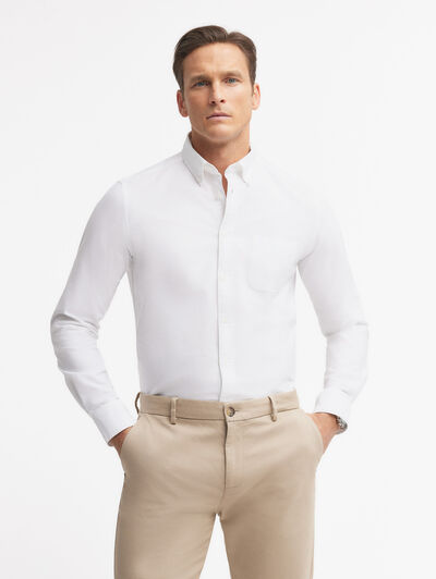 CAMISA OXFORD POCKET DYE BLANCO