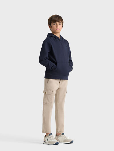 SUDADERA NELSON KIDS AZUL MARINO