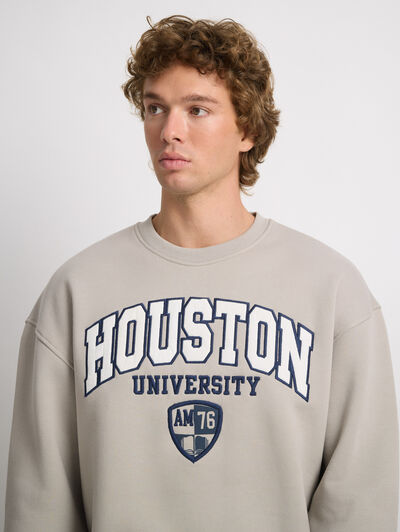 SUDADERA HOUSTON GRIS