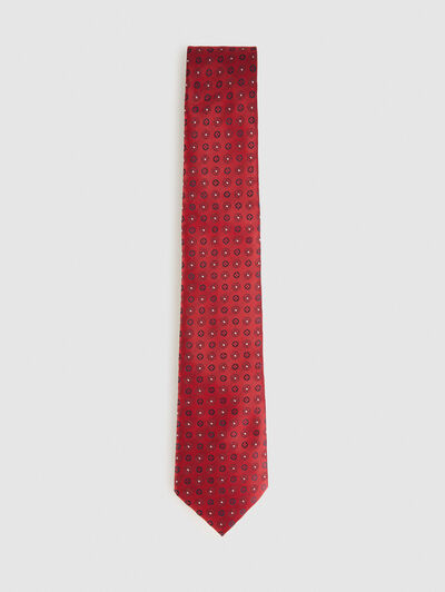 CORBATA JACQUARD MF ROJO