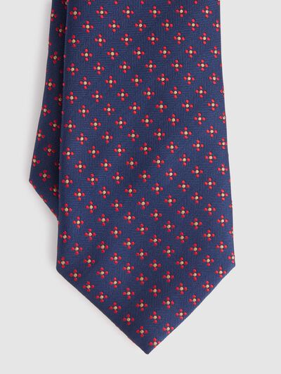 CORBATA JACQUARD MF AZUL MARINO
