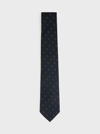 CORBATA GRENADINE AZUL MARINO