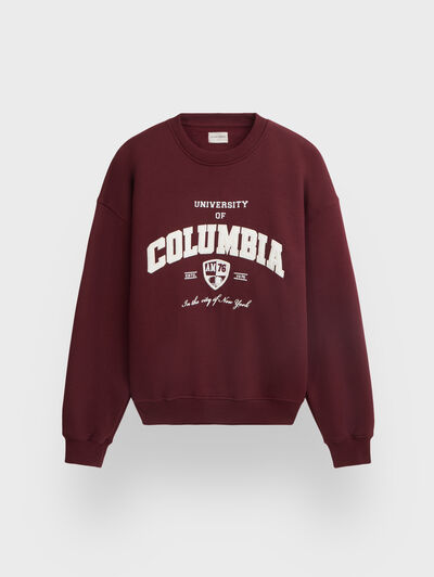 SUDADERA COLUMBIA BURDEOS