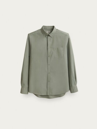 CAMISA OXFORD DYE POCKET VERDE