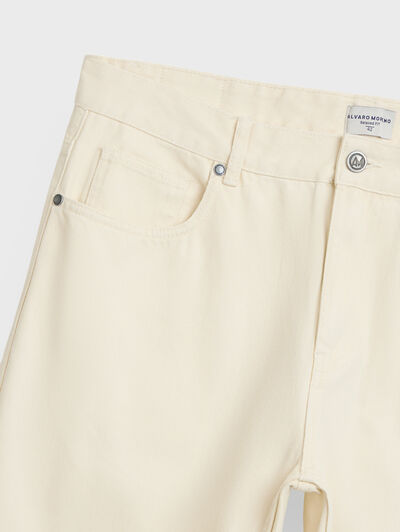 DENIM RELAXED FIT BEIGE