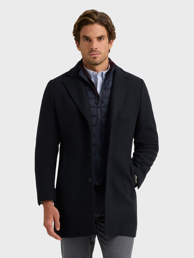 ABRIGO CORTAVIENTOS AZUL MARINO