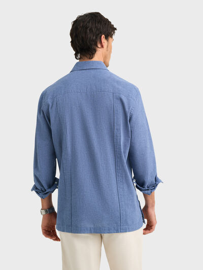 CUBANA LINO CHAMBRAY AZUL