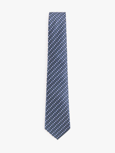 CORBATA JACQUARD MF AZUL MARINO