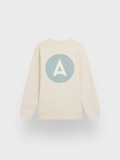 SUDADERA LOGO KIDS BEIGE