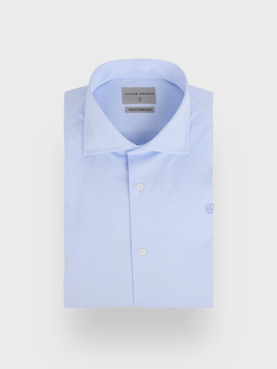 CAMISA ROMA DIAGONAL CELESTE