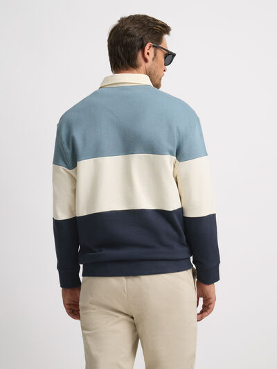 SUDADERA POLO 1976 CELESTE