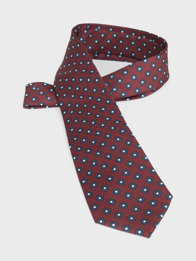 CORBATA PRINTED BURDEOS