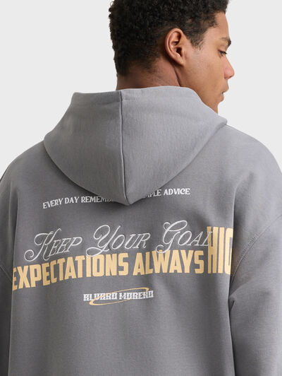 SUDADERA REMEMBER GRIS