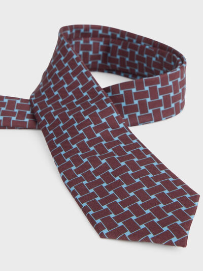CORBATA PRINTED BURDEOS