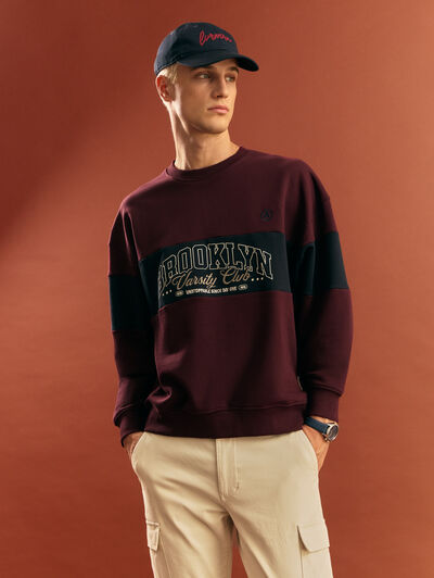 SUDADERA CLUB BURDEOS