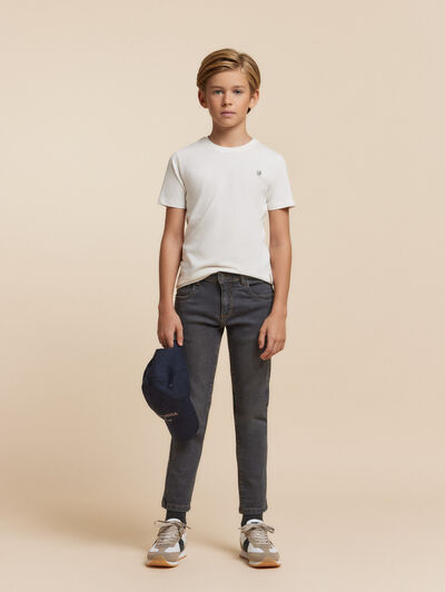 PANTALON DENIM KIDS GRIS