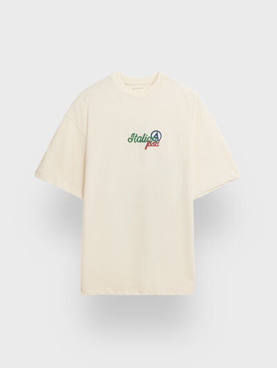 CAMISETA ITALIA BEIGE