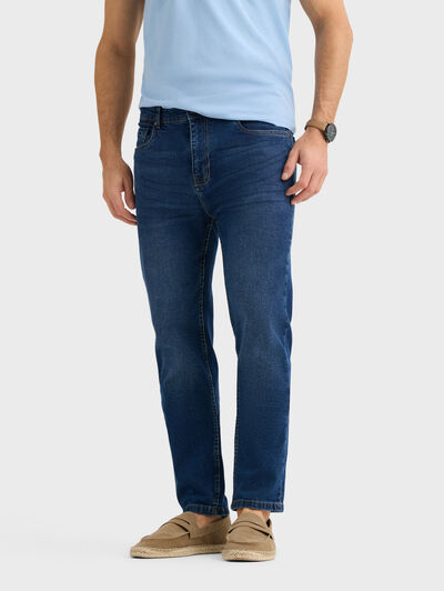 PANTALON LUCKY SLIM AZUL MARINO