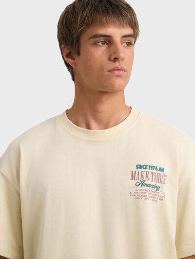 CAMISETA AMAZING BEIGE