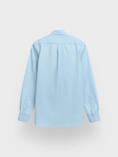 CAMISA DENIM B.DOWN CELESTE