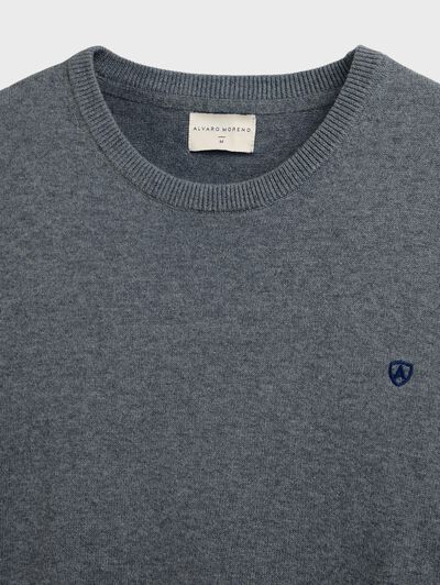 JERSEY ROUND NECK BASIC GRIS