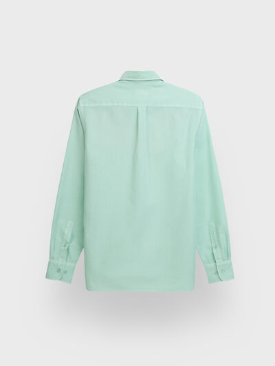 POLERA OXFORD DYE VERDE AGUA