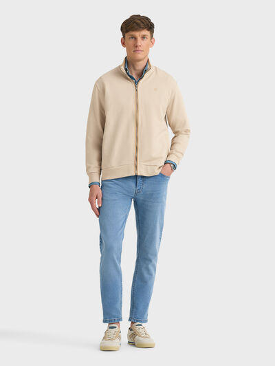 SUDADERA CONTRAST BEIGE