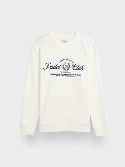 SUDADERA PLAYERS BLANCO