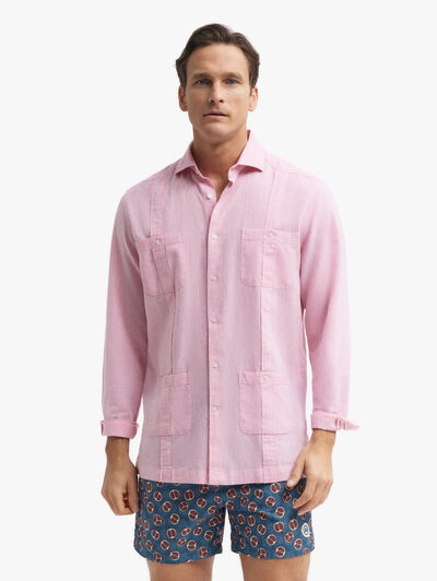 CUBANA LINO CHAMBRAY ROSA