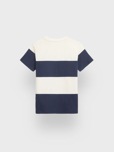 CAMISETA STRIPES KIDS AZUL MARINO