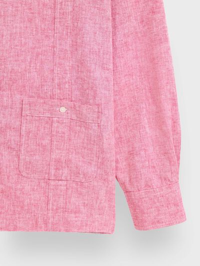 CUBANA LINO CHAMBRAY ROJO