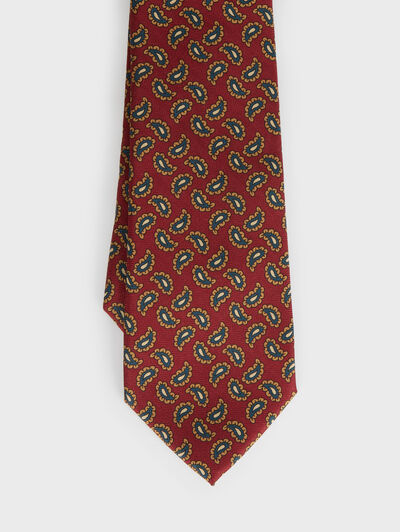 CORBATA PRINTED BURDEOS