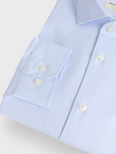 CAMISA VESTIR PANAMA KIDS CELESTE
