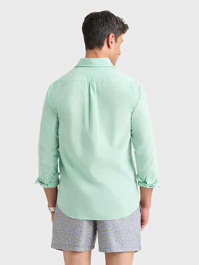 POLERA LINO GD VERDE AGUA