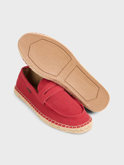 ESPADRILLES MOCASIN ROJO