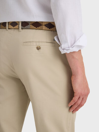 PANTALON OBLIQUE BEIGE