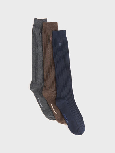 CALCETINES CANALE LARGOS AZUL MARINO