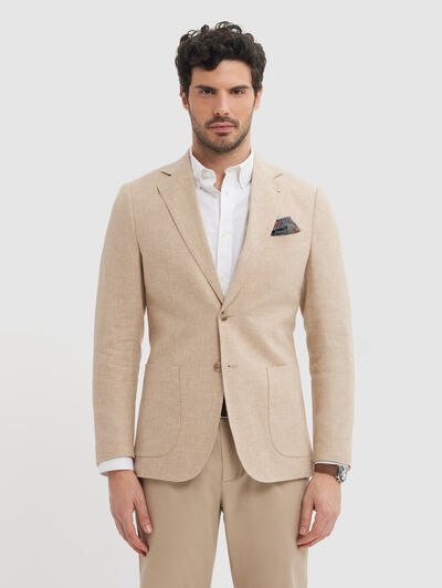 AMERICANA FIL A FIL LINO CAMEL