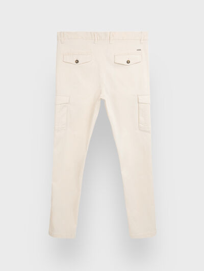 PANTALON CARGO CRUDO