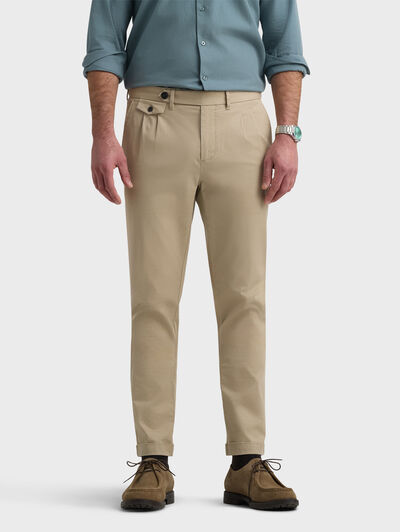 PANTALON CARROT CAMEL