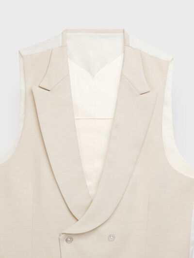 CHALECO ESTRUCTURA BEIGE