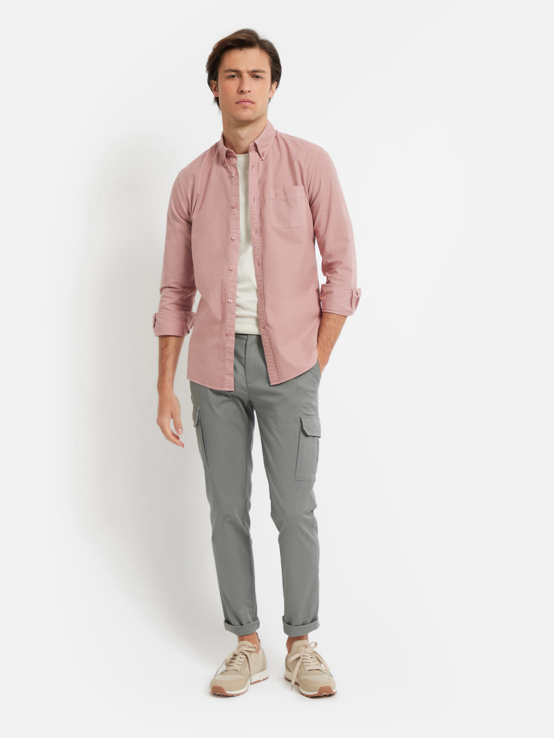PANTALON CARGO GRIS