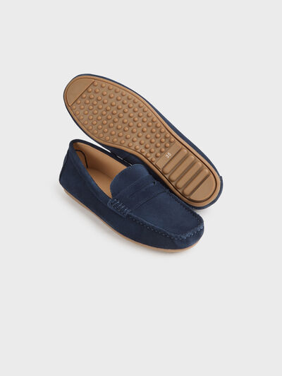 MOCASIN SERRAJE KIDS AZUL MARINO