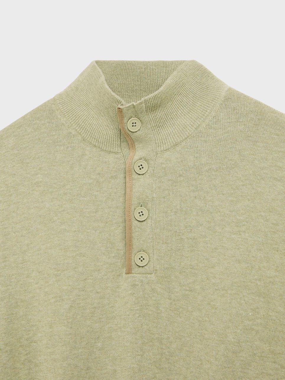 JERSEY BUTTON COLLAR