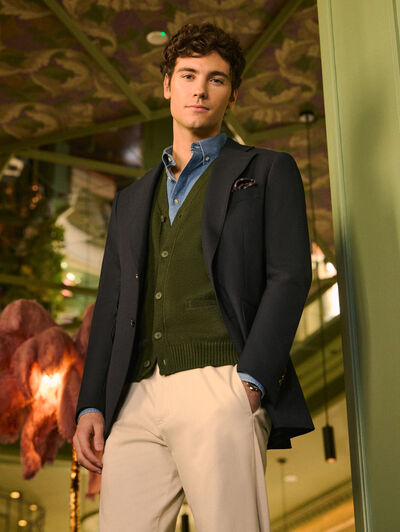 AMERICANA ESTERILLA AZUL MARINO