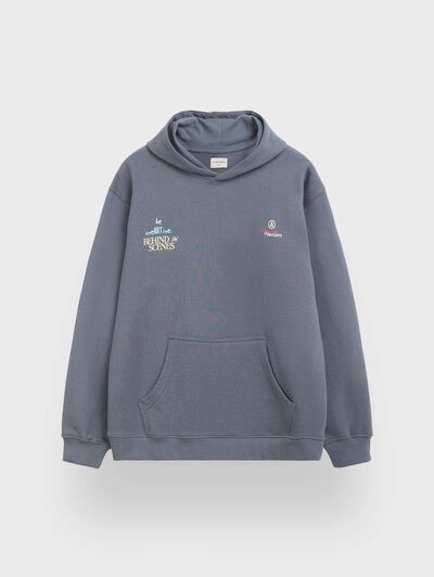 SUDADERA POPCORN AZUL MARINO