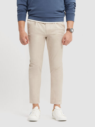 PANTALON OYSTER BEIGE