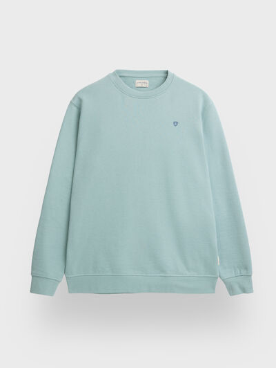 SUDADERA BASICA VERDE AGUA