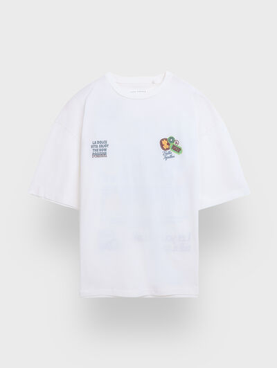 CAMISETA VISUAL BLANCO